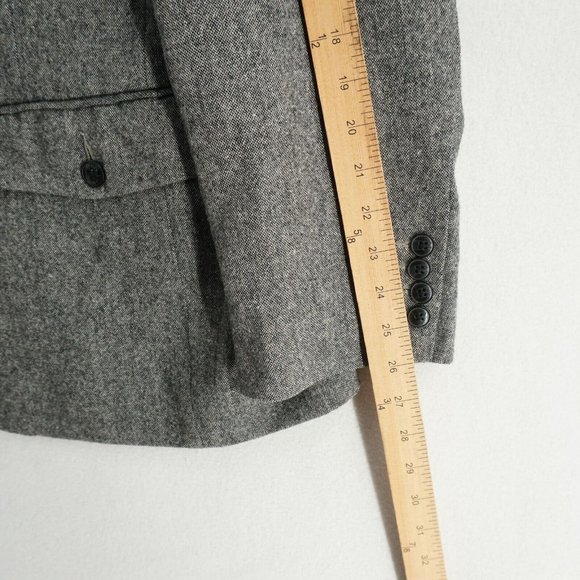 Kenneth Cole Mens Sport Coat Blazer Gray Tweed Wool Blend Two Button Size 2XL - Picture 12 of 12